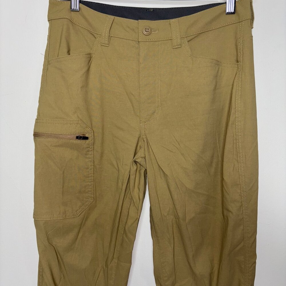 Eddie Bauer Rainier Cargo Pants Men's Size 30 x 30 Beige Outdoor Camping Stretch - Picture 3 of 11